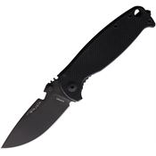 DPx Gear HSF305 HEST 3.0 Black Framelock Knife Black Handles