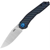 Zero Tolerance 0545BLUCF MagnaCut Stonewash Framelock Knife Carbon Fiber Handles