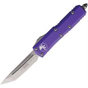 Microtech 2334PU Auto UTX-85 Tanto OTF Knife Purple Handles
