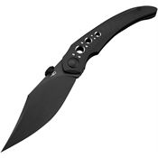 Bestech T2406B Razon Black Stonewash Framelock Knife Black Handles