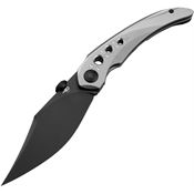 Bestech T2406C Razon Black Stonewash Framelock Knife Gray Handles