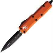 Microtech 2321OR Auto UTX-85 Two Tone Double Edge OTF Knife Orange Handles