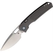 Vosteed A2202 Psyop Top Linerlock Knife Ti Gray Handles