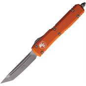 Microtech 12310APOR Auto Ultratech Apocalyptic Tanto OTF Knife Orange Handles