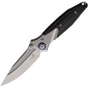 Microtech 260M7CFTI Socom Bravo Mini Bead Blast Framelock Knife Gray Handles