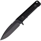 Medford 118VDQ08KB Mizuchi Black Fixed Blade Knife Black G10 Handles