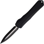 Heretic 032F10AT Auto Manticore X Two Tone OTF Knife Black Frag Handles