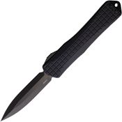 Heretic 032F6AT Auto Manticore X Black OTF Knife Black Frag Handles