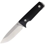 Medford 1203TQ08LE The San Tumbled Fixed Blade Knife Black Handles