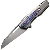 WE 23012B1 Falcaria Bead Blast Framelock Knife Flame Handles