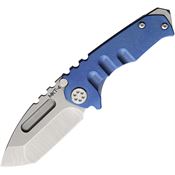 Medford 0084TT37A2 Micro T Tumbled Tanto Framelock Knife Blue Handles