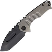 Medford 0294PT01TM Genesis T Black Framelock Knife Tumble Handles