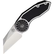 Begg Knives 061 Micro Burst Button Lock Knife Satin/Black Handles