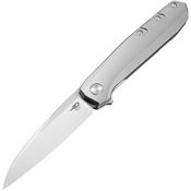 Bestech T2408A 9 Framelock Knife Titanium Gray Handles