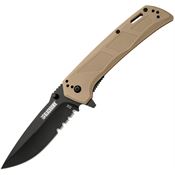 Blackhawk BB411TN Bunker Buster Linerlock Knife Tan Handles