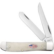 Case XX 14091 Mini Trapper Knife Natural Bone Handles