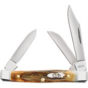 Case XX 10759 Small Stockman Knife Burnt Stag Handles