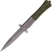 ElitEdge 10A108GN Linerlock Knife Assist Open Green G10 Handles