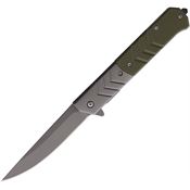 ElitEdge 10A106GN Linerlock Knife Assist Open Green G10 Handles