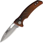 Knives Of Alaska 00793FG Eagle Linerlock Knife Black/Orange Handles