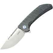 Kubey 368I Hyperion Framelock Knife Flame Titanium Handles