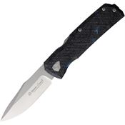 Maserin 502B 503 Power W-Lock Knife Blue Fat Carbon Fiber Handles