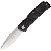 Maserin 502N 502 Power W-Lock Knife Black Fat Carbon Fiber Handles