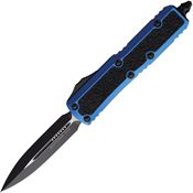 Microtech 1261BLS Auto Daytona Two-Tone Double Edge OTF Knife Blue Handles