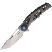 Reate 147 GTR Framelock Knife Titanium Blue Handles