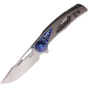 Reate 146 GTR Framelock Knife Titanium Zircuti Handles