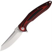 Rough Rider 2600 Linerlock Knife Red/Black Handles