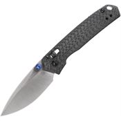 Vosteed A2303 Mini Psyop Elmax Crossbar Knife Lock Carbon Fiber Handles