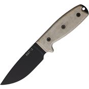 Ontario 8630 RAT 3 Fixed Blade Knife Green Micarta