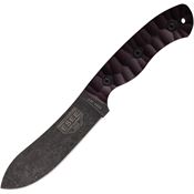 ESEE JG5LM JG5 Black Stonewashed Fixed Blade Knife Burgundy Handles