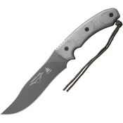 TOPS LONGB05 Longhorn Bowie Fixed Blade Knife Sniper Gray Handles