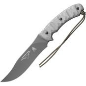 TOPS LONGB06 Longhorn Bowie Fixed Blade Knife Sniper Gray RMT Handles