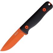 Reiff F3X12BLBK F3 XC Orange Fixed Blade Knife Black Handles Kydex Sheath