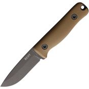 Reiff F3X13CTBK F3 XC Fixed Blade Knife Tan Handles Kydex Sheath