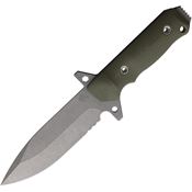 Medford 1193TQ10LE AIO-2 Fixed Blade Knife 3V OD Green Handles