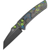 Kansept 2015V4 Little Main Street Black Stonewash Crossbar Knife Camo Handles