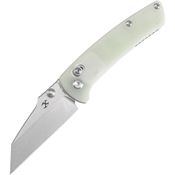 Kansept 2015V5 Little Main Street Stonewash Crossbar Knife Jade Handles