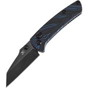 Kansept 2015V9 Little Main Street Black Crossbar Knife Black/Blue Handles