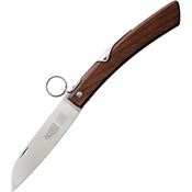 Windmuhlenmesser 17812027 IBEX Stainless Ratchet Lock Knife Brown Wood Handles