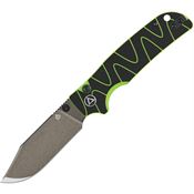 QSP 159C2 Kali Button Lock Knife Black/Neon Green Handles