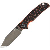 QSP 159D2 Kali Button Lock Knife Black/Orange Handles