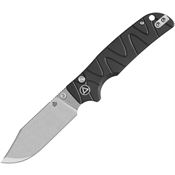 QSP 159F1 Kali Stonewash Button Lock Knife Black Handles