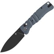 QSP 160B2 Ripley Black Glyde Lock Knife Gray G10 Handles