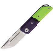 Maxace MM272B Capsule 2 Two-Tone Linerlock Knife Green/Purple Handles