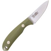 Casstrom 10607 Safari Mini Hunter Fixed Blade Knife Olive Handles