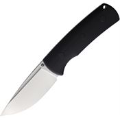 Petrified Fish P01FDS Beluga Fixed Blade Knife Black Handles